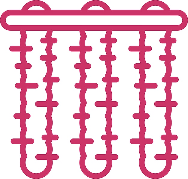Diseño vectorial Estilo de icono de Tinsel