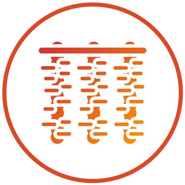 Diseño vectorial Estilo de icono de Tinsel