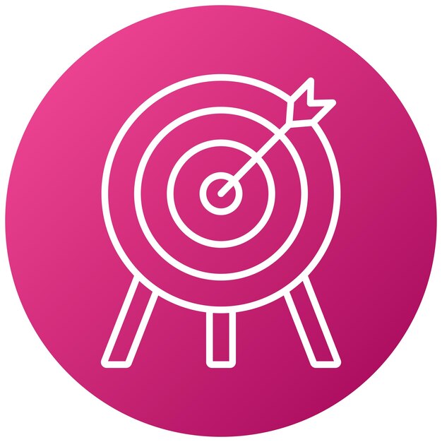 Diseño vectorial Estilo del icono de tiro con arco