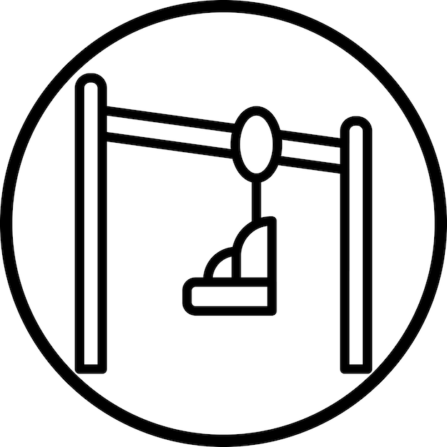 Diseño vectorial de estilo de icono de tirolesa