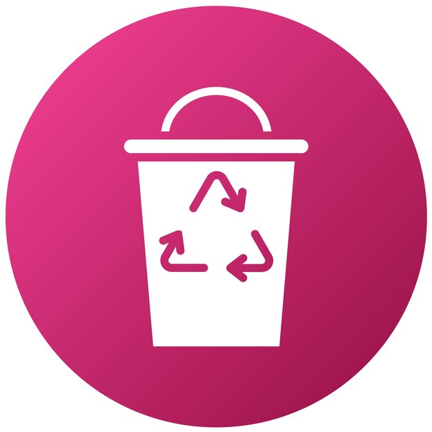 Diseño vectorial Estilo de icono de Titan de basura