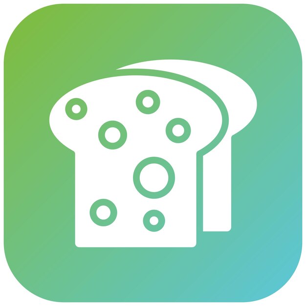 Diseño vectorial del estilo del icono de Toast Trove