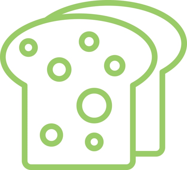 Diseño vectorial del estilo del icono de Toast Trove