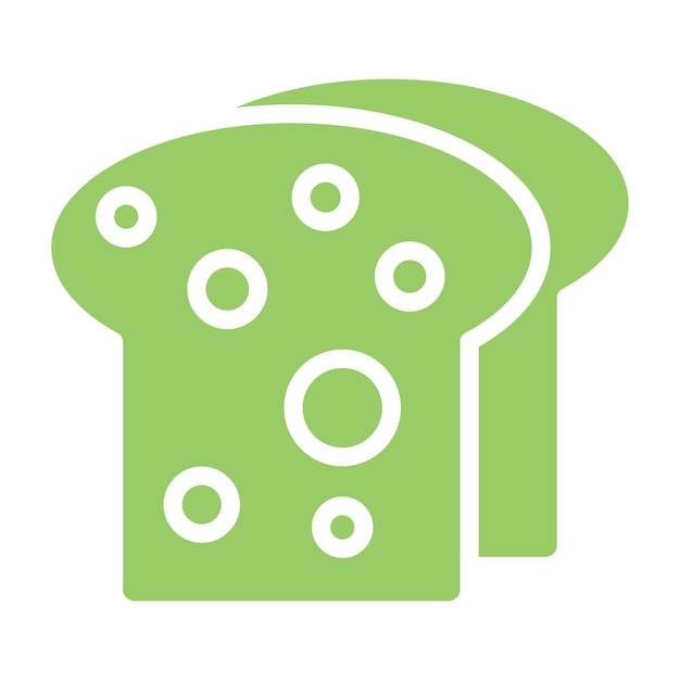 Diseño vectorial del estilo del icono de Toast Trove