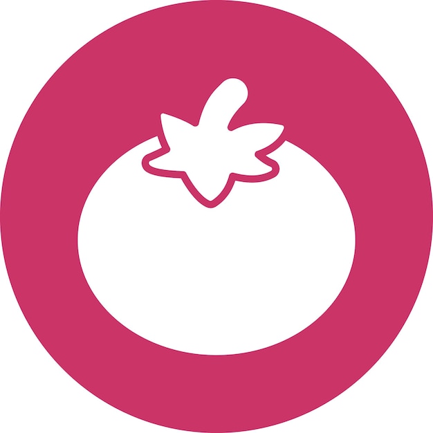 Diseño vectorial de estilo de icono de tomate