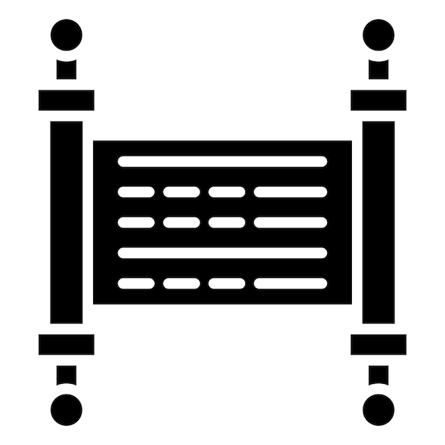 Diseño vectorial Estilo del icono de la Torá