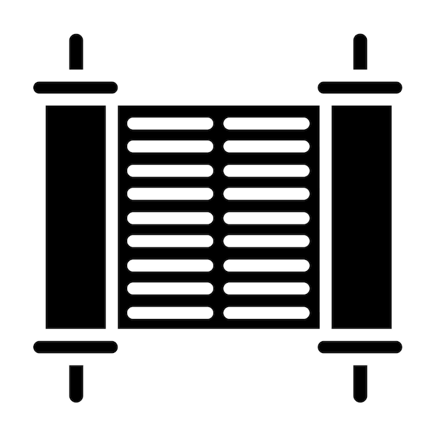 Diseño vectorial Estilo del icono de la Torá