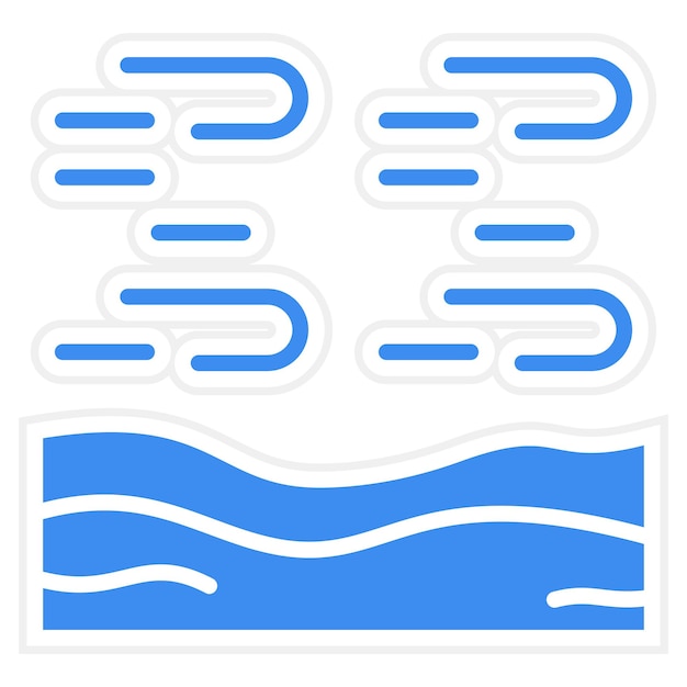 Diseño vectorial Estilo del icono de la tormenta de arena del desierto