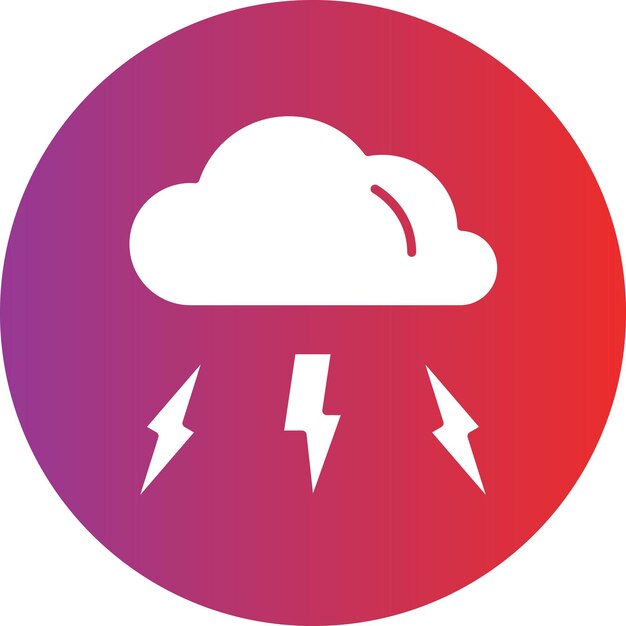 Diseño vectorial Estilo del icono de la tormenta