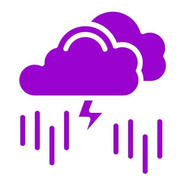 Diseño vectorial Estilo del icono de la tormenta