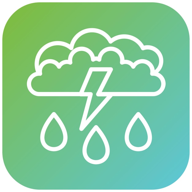 Diseño vectorial Estilo del icono de la tormenta