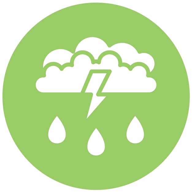 Diseño vectorial Estilo del icono de la tormenta