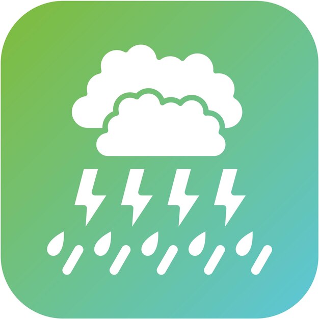 Diseño vectorial Estilo del icono de la tormenta