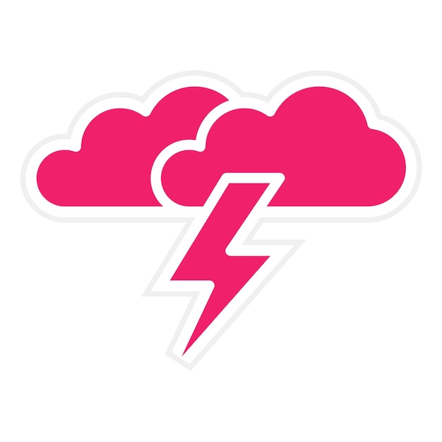 Diseño vectorial Estilo del icono de la tormenta