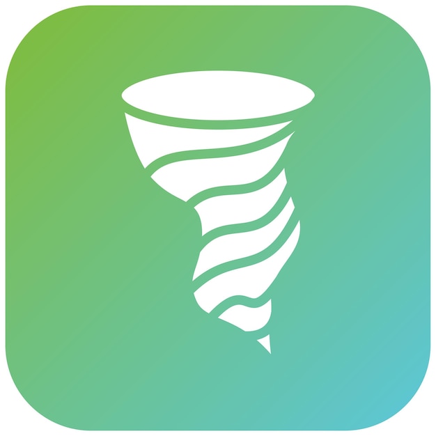 Diseño vectorial Estilo del icono del tornado