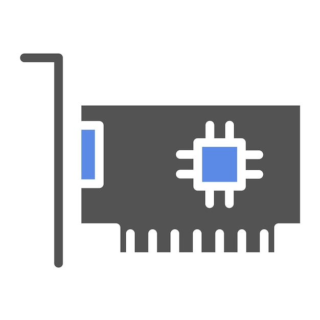 Diseño vectorial Estilo del icono del tornillo de la tarjeta de expansión