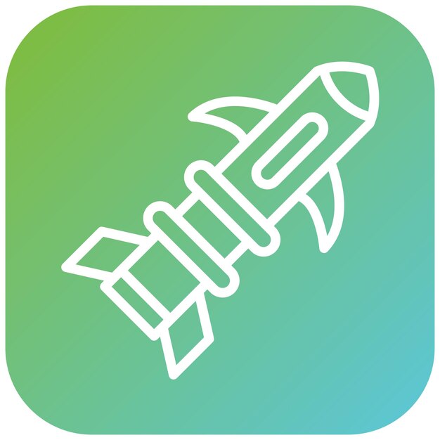 Diseño vectorial Estilo del icono del torpedo