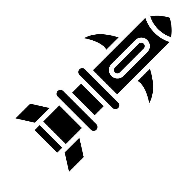 Diseño vectorial Estilo del icono del torpedo