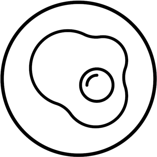 Diseño vectorial del estilo del icono de la tortilla Oasis