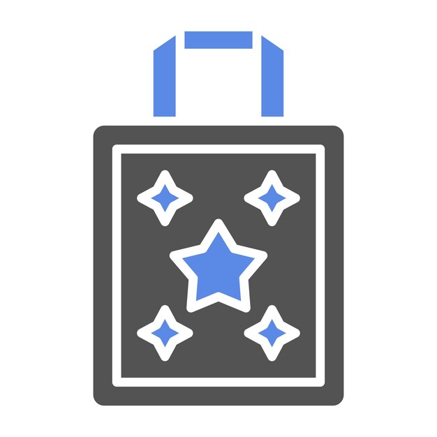 Diseño vectorial del estilo del icono de Totebag