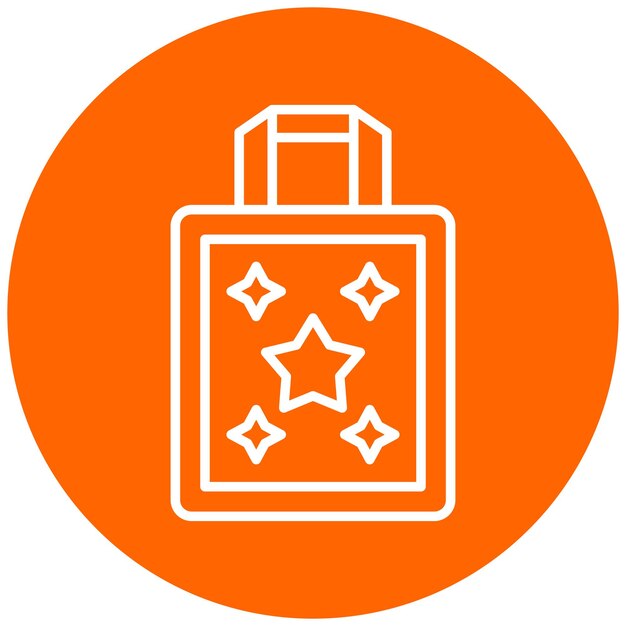 Diseño vectorial del estilo del icono de Totebag