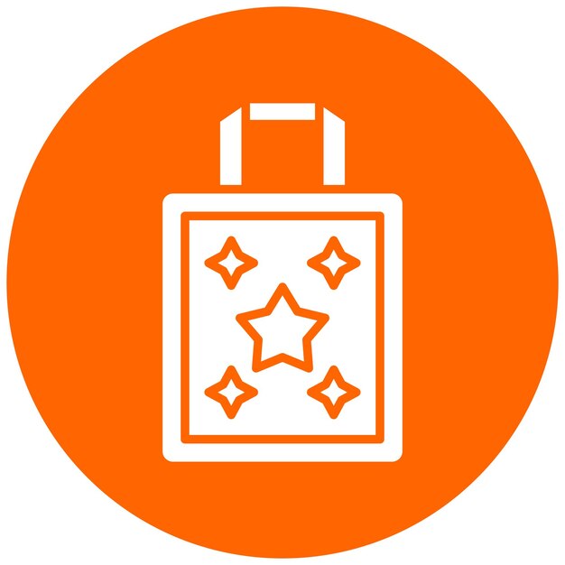 Diseño vectorial del estilo del icono de Totebag