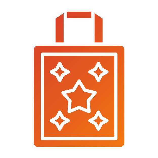 Diseño vectorial del estilo del icono de Totebag