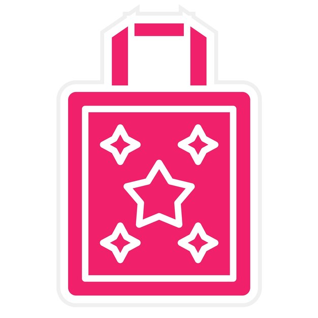 Diseño vectorial del estilo del icono de Totebag