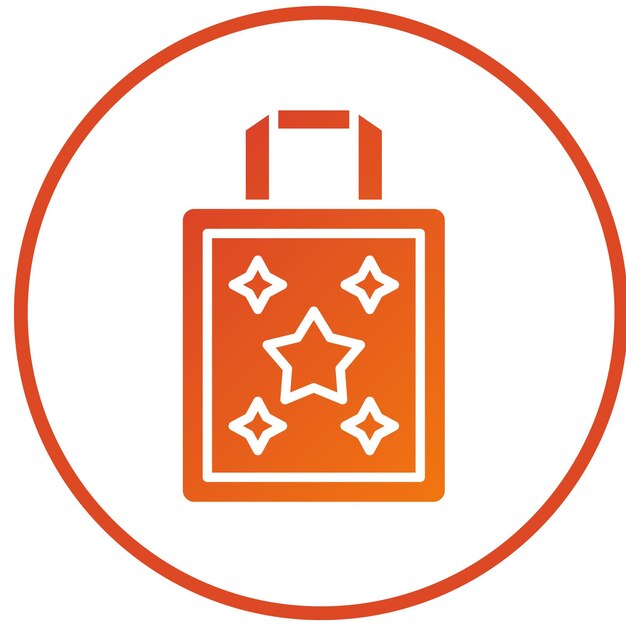 Diseño vectorial del estilo del icono de Totebag