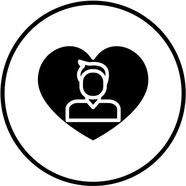 Diseño vectorial Estilo del icono del trabajador social hombre