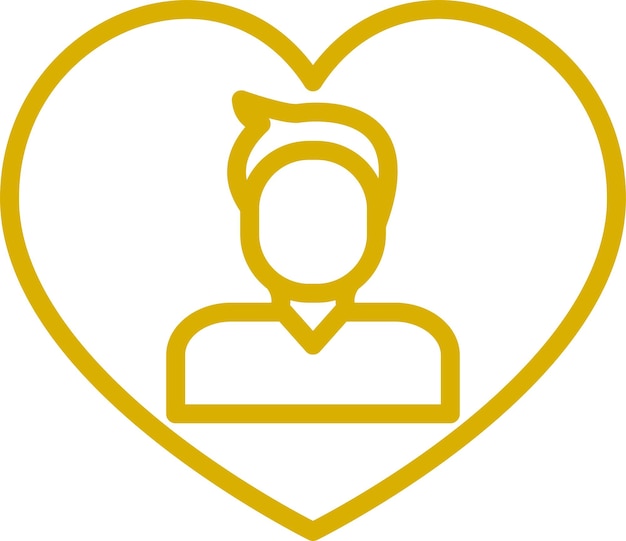 Diseño vectorial Estilo del icono del trabajador social hombre
