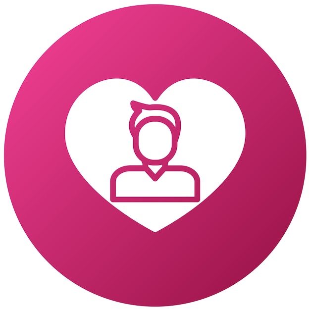 Diseño vectorial Estilo del icono del trabajador social hombre