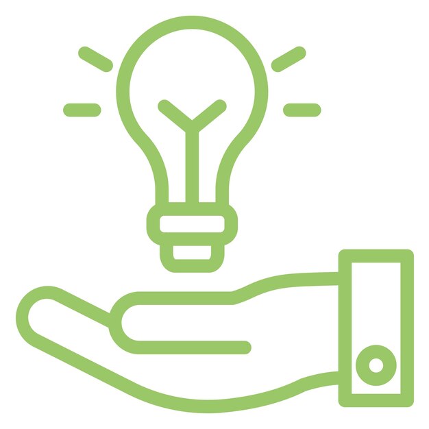 Diseño vectorial Estilo de icono de trabajo creativo