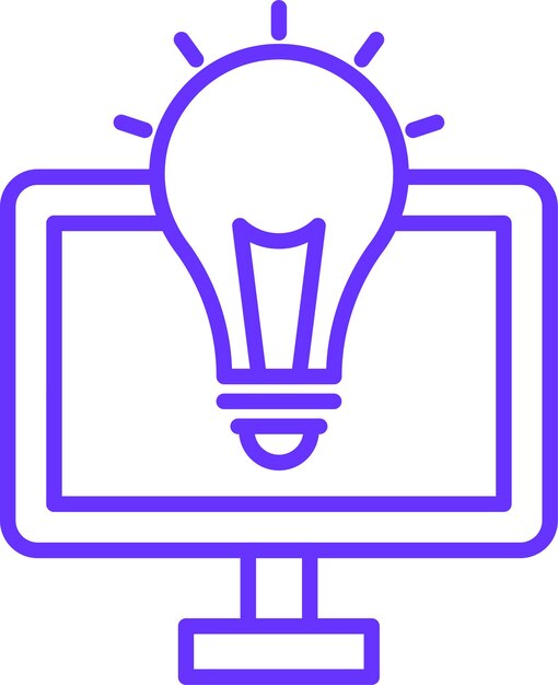 Diseño vectorial Estilo de icono de trabajo creativo