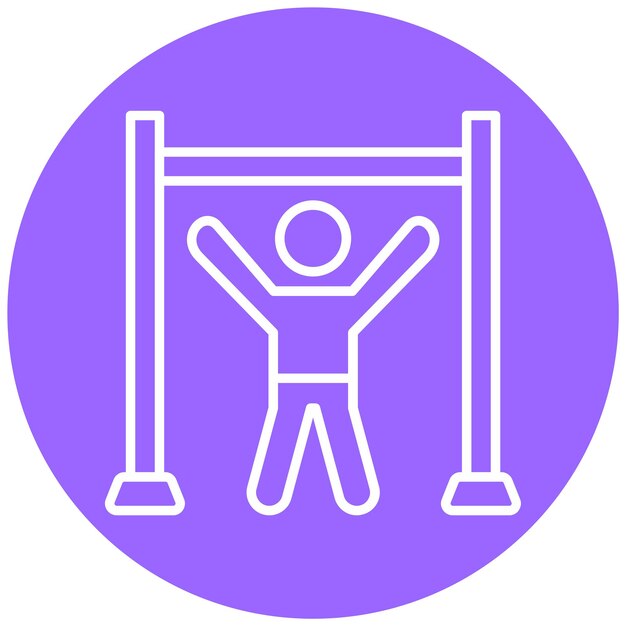 Diseño vectorial Estilo de icono de tracción hacia arriba