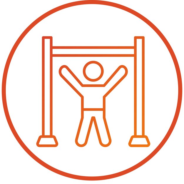 Diseño vectorial Estilo de icono de tracción hacia arriba