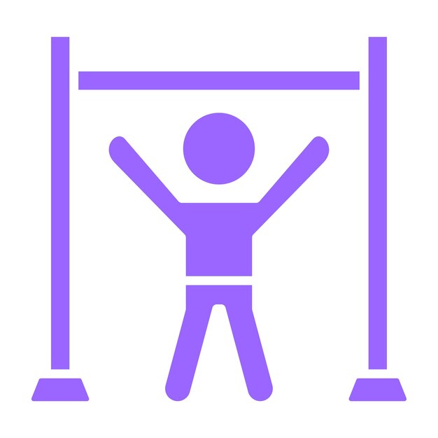 Diseño vectorial Estilo de icono de tracción hacia arriba