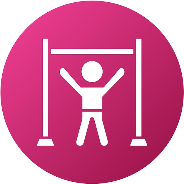 Diseño vectorial Estilo de icono de tracción hacia arriba