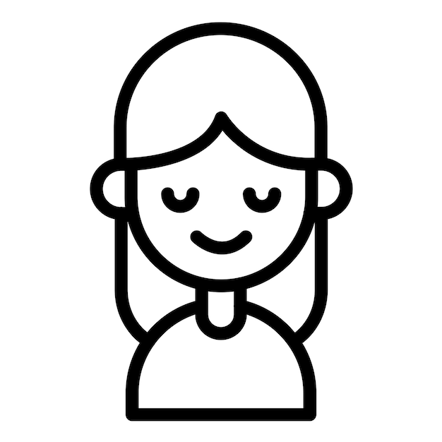 Diseño vectorial Estilo de icono tranquilo
