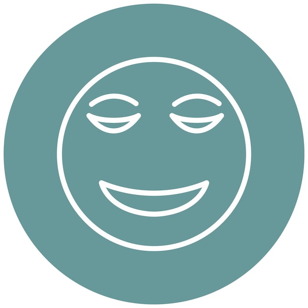 Diseño vectorial Estilo de icono tranquilo