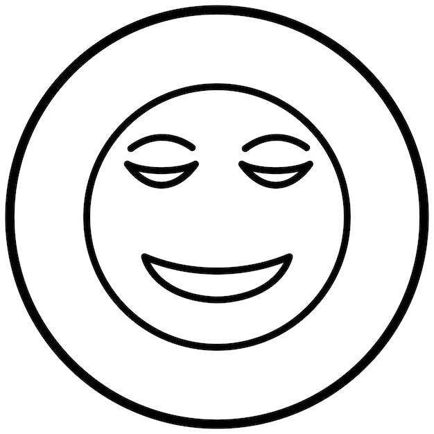 Diseño vectorial Estilo de icono tranquilo