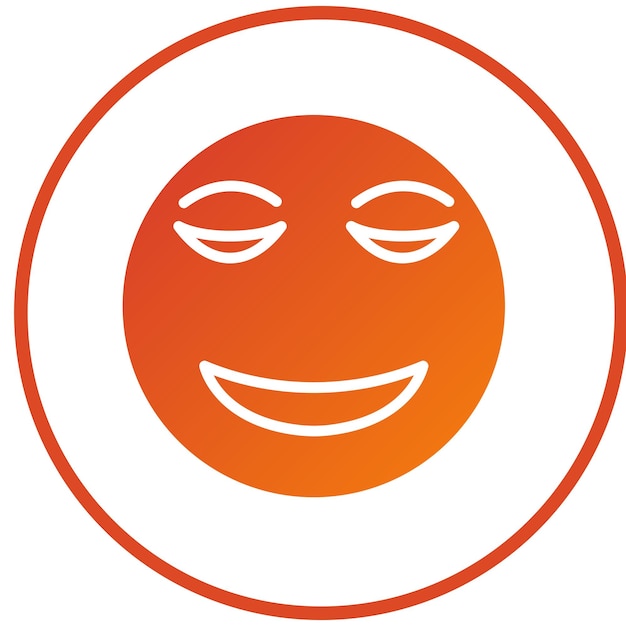 Diseño vectorial Estilo de icono tranquilo