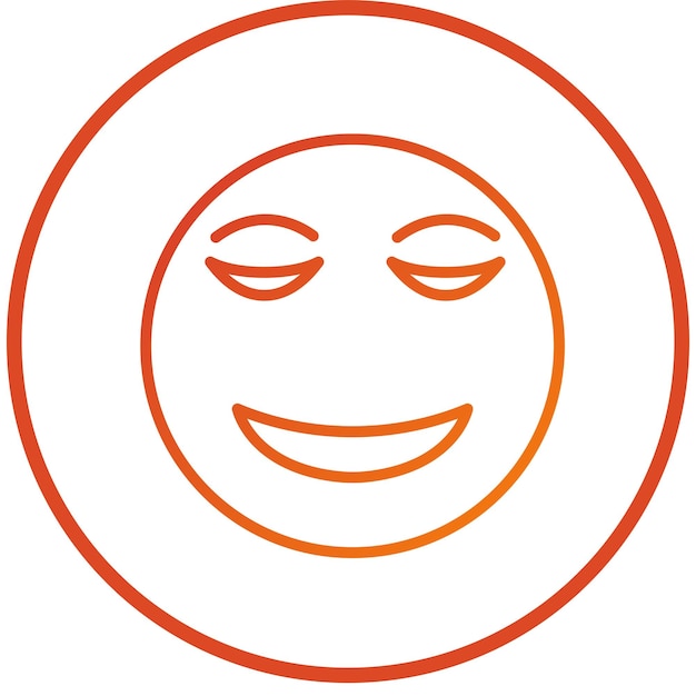 Diseño vectorial Estilo de icono tranquilo