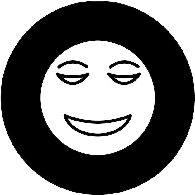 Diseño vectorial Estilo de icono tranquilo