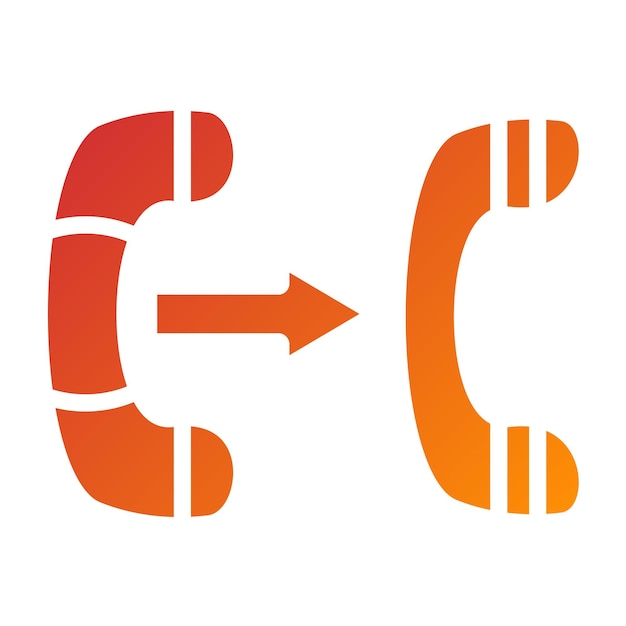 Diseño vectorial Estilo de icono de transferencia cálido