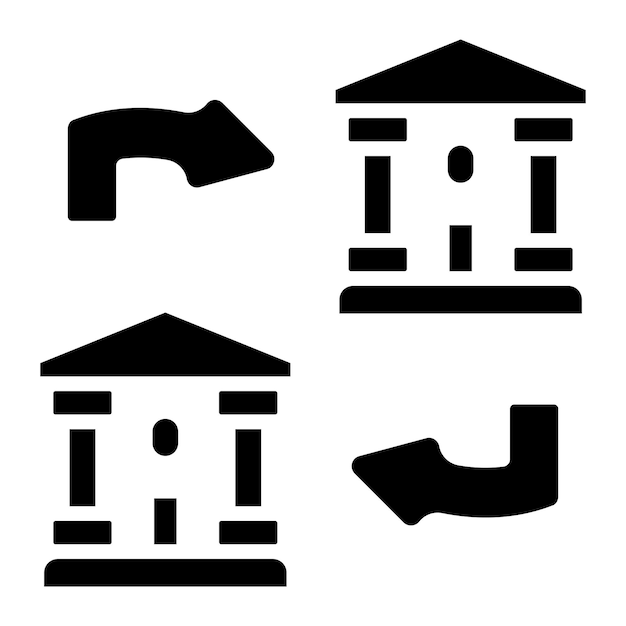 Diseño vectorial Estilo del icono de transferencia de cantidad
