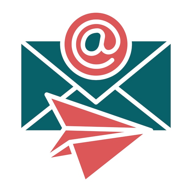 Diseño vectorial Estilo del icono de transferencia de correo electrónico