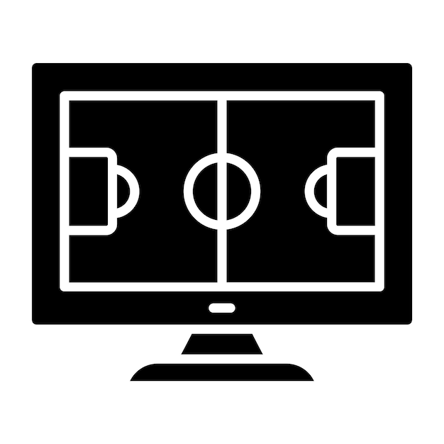 Diseño vectorial de estilo de icono de transmisión en vivo