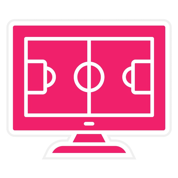 Diseño vectorial de estilo de icono de transmisión en vivo