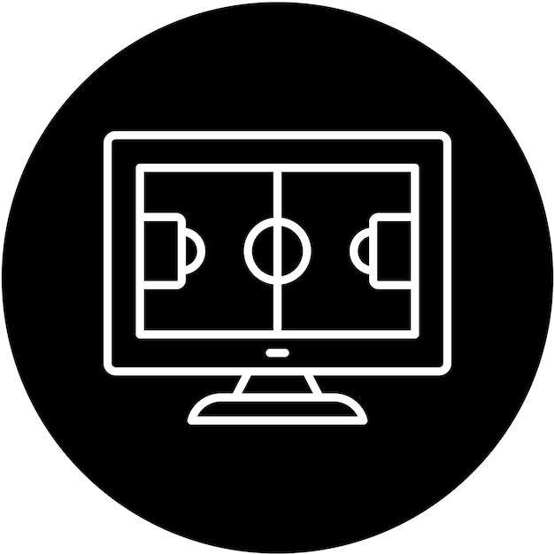 Diseño vectorial de estilo de icono de transmisión en vivo